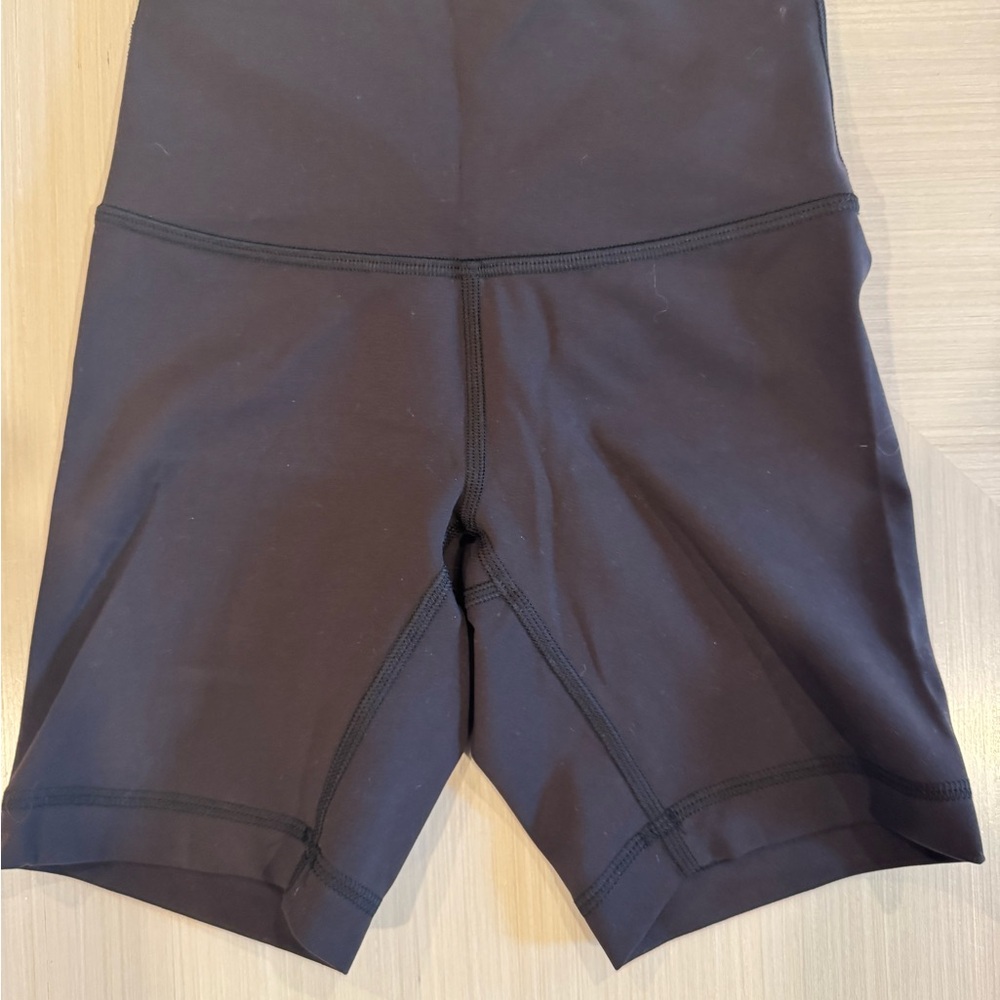 Lululemon Athletica Black Bike Shorts High-Rise Stretch